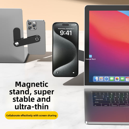 Portable laptop-phone extension stand