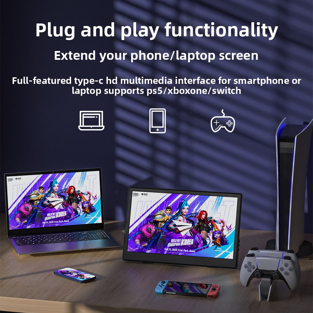 Single add-on portable monitor