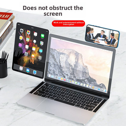 Portable laptop-phone extension stand